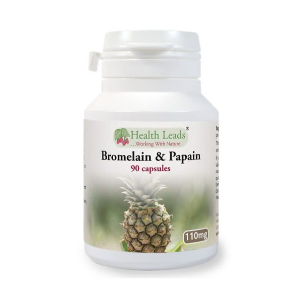Bromelain 10mg + Papain 100mg x 90 Capsules The Detox Shop